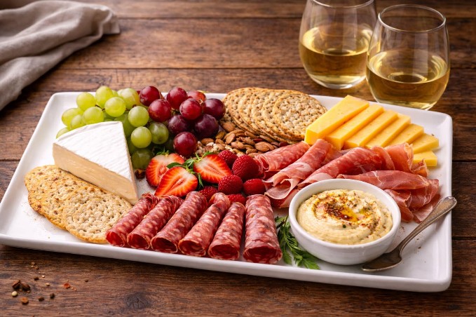 Wine And Cheeseboard Evening